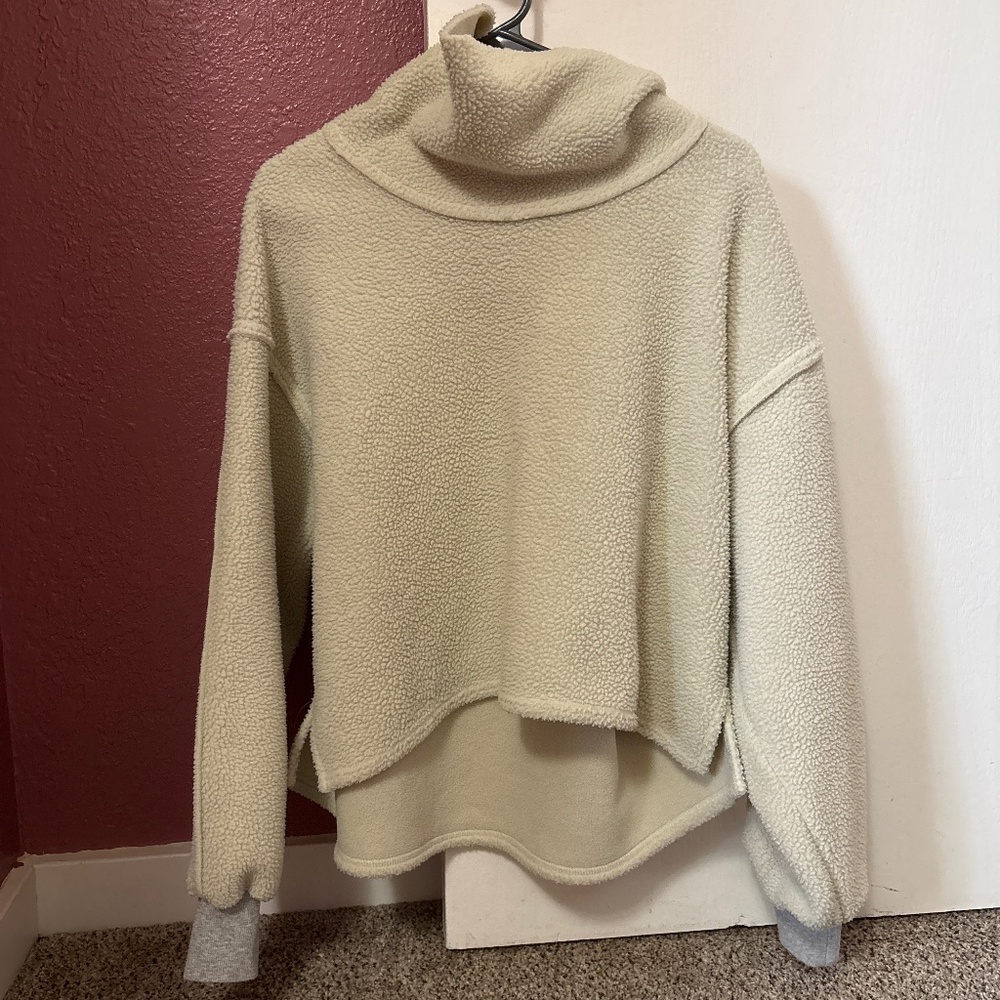 Fuzzy oversized sweater